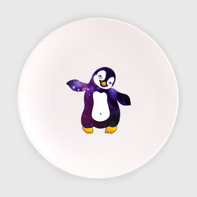 Тарелка с принтом Пингвин просто космос в Тюмени, фарфор | диаметр - 210 мм
диаметр для нанесения принта - 120 мм | Тематика изображения на принте: пингвин