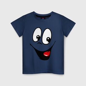 Детская футболка хлопок с принтом Заразительная улыбка в Тюмени, 100% хлопок | круглый вырез горловины, полуприлегающий силуэт, длина до линии бедер | smile | заразительная улыбка | смайл | смайлик | смайлы | улыбка