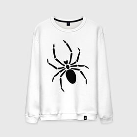 Мужской свитшот хлопок с принтом Страшный паук в Тюмени, 100% хлопок |  | насекомые | паук | паук на спине | страшный паук | тарантул