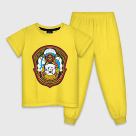 Детская пижама хлопок с принтом Морская Пехота СФ в Тюмени, 100% хлопок |  брюки и футболка прямого кроя, без карманов, на брюках мягкая резинка на поясе и по низу штанин
 | морская пехота