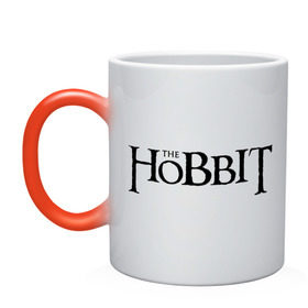 Кружка хамелеон с принтом The Hobbit logo в Тюмени, керамика | меняет цвет при нагревании, емкость 330 мл | the hobbit | the hobbit: the desolation of smaug | джон толкин | толкин | хоббит | хоббит 2013 | хоббит пустошь смауга
