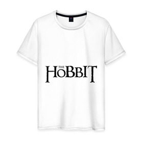Мужская футболка хлопок с принтом The Hobbit logo в Тюмени, 100% хлопок | прямой крой, круглый вырез горловины, длина до линии бедер, слегка спущенное плечо. | the hobbit | the hobbit: the desolation of smaug | джон толкин | толкин | хоббит | хоббит 2013 | хоббит пустошь смауга