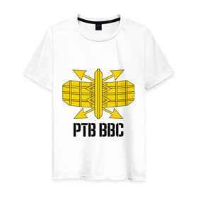 Мужская футболка хлопок с принтом РТВ в Тюмени, 100% хлопок | прямой крой, круглый вырез горловины, длина до линии бедер, слегка спущенное плечо. | армейские | армия | война | ртв | силовые структуры
