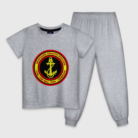 Детская пижама хлопок с принтом Морская пехота в Тюмени, 100% хлопок |  брюки и футболка прямого кроя, без карманов, на брюках мягкая резинка на поясе и по низу штанин
 | морская пехота