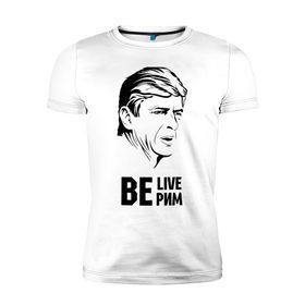 Мужская футболка премиум с принтом Арсен Венгер в Тюмени, 92% хлопок, 8% лайкра | приталенный силуэт, круглый вырез ворота, длина до линии бедра, короткий рукав | арсен венгер | спорт | футбол