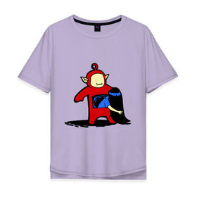 Мужская футболка хлопок Oversize с принтом телепузик в Тюмени, 100% хлопок | свободный крой, круглый ворот, “спинка” длиннее передней части | позитив и смайлы | прикольные картинки | телепузик