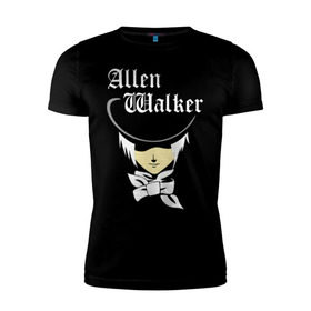 Мужская футболка премиум с принтом Allen Walker в Тюмени, 92% хлопок, 8% лайкра | приталенный силуэт, круглый вырез ворота, длина до линии бедра, короткий рукав | allen | allen walker | walker | кино | мультфильмы и тв | цилиндр