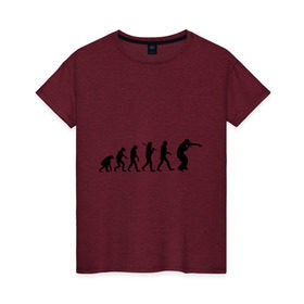 Женская футболка хлопок с принтом eminem revolution в Тюмени, 100% хлопок | прямой крой, круглый вырез горловины, длина до линии бедер, слегка спущенное плечо | eminem | eminem revolution | hip | hip hop | hop | rap | rep | реп | рэп | триагрутрика | хип | хип хоп | хоп