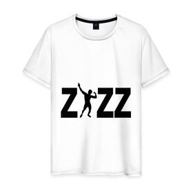 Мужская футболка хлопок с принтом Zyzz в Тюмени, 100% хлопок | прямой крой, круглый вырез горловины, длина до линии бедер, слегка спущенное плечо. | zyzz | силовой спорт | спорт