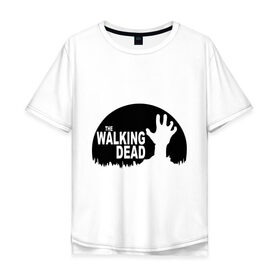 Мужская футболка хлопок Oversize с принтом The Walking Dead в Тюмени, 100% хлопок | свободный крой, круглый ворот, “спинка” длиннее передней части | the walking dead | монстры | сериалы | ходячие мертвецы