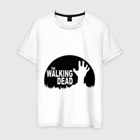 Мужская футболка хлопок с принтом The Walking Dead в Тюмени, 100% хлопок | прямой крой, круглый вырез горловины, длина до линии бедер, слегка спущенное плечо. | the walking dead | монстры | сериалы | ходячие мертвецы