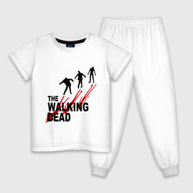Детская пижама хлопок с принтом the walking dead (ходячие мертвецы) в Тюмени, 100% хлопок |  брюки и футболка прямого кроя, без карманов, на брюках мягкая резинка на поясе и по низу штанин
 | the walking dead | сериалы | ходячие мертвецы