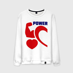 Мужской свитшот хлопок с принтом Power of love (м) в Тюмени, 100% хлопок |  | 14 февраля | power of love | влюбленным | для двоих | парные | сила любви