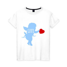 Женская футболка хлопок с принтом All you need is love в Тюмени, 100% хлопок | прямой крой, круглый вырез горловины, длина до линии бедер, слегка спущенное плечо | 