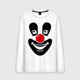 Мужской лонгслив хлопок с принтом Веселый клоун в Тюмени, 100% хлопок |  | Тематика изображения на принте: веселый клоун | клоун | маска | позитив и смайлы | прикольные картинки | цирк