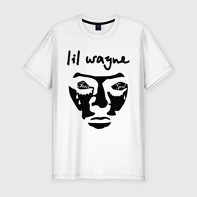 Мужская футболка премиум с принтом lil wayne в Тюмени, 92% хлопок, 8% лайкра | приталенный силуэт, круглый вырез ворота, длина до линии бедра, короткий рукав | 