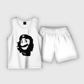 Детская пижама с шортами хлопок с принтом Che Mario в Тюмени,  |  | nintendo | марио | нинтендо | че гевара