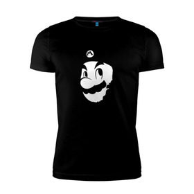 Мужская футболка премиум с принтом Che Mario в Тюмени, 92% хлопок, 8% лайкра | приталенный силуэт, круглый вырез ворота, длина до линии бедра, короткий рукав | nintendo | марио | нинтендо | че гевара