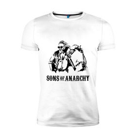 Мужская футболка премиум с принтом Сыны Анархии Бобби в Тюмени, 92% хлопок, 8% лайкра | приталенный силуэт, круглый вырез ворота, длина до линии бедра, короткий рукав | кино | мультфильмы и тв | сыны анархии бобби