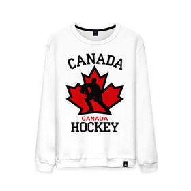 Мужской свитшот хлопок с принтом Канада хоккей (Canada Hockey) в Тюмени, 100% хлопок |  | canada hockey | канада хоккей | лед | спорт | хоккей | шайба