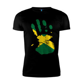Мужская футболка премиум с принтом Рука Ямайки в Тюмени, 92% хлопок, 8% лайкра | приталенный силуэт, круглый вырез ворота, длина до линии бедра, короткий рукав | рука | рука ямайки | туристические | ямайки
флаг