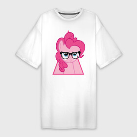 Платье-футболка хлопок с принтом Pinky Pie hipster в Тюмени,  |  | hipster | my little pony | pinky pie | swag | дружба   это чудо | мультфильм | пинки пай | пони | поняши | поняшки | сваг | свэг