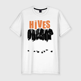 Мужская футболка премиум с принтом The Hives (пиджаки) в Тюмени, 92% хлопок, 8% лайкра | приталенный силуэт, круглый вырез ворота, длина до линии бедра, короткий рукав | kubana 2014 | the hives | альтернатива | кубана 2014 | музыка | рок | с группами | фестиваль
