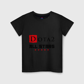 Детская футболка хлопок с принтом Dota 2 All Stars Дота в Тюмени, 100% хлопок | круглый вырез горловины, полуприлегающий силуэт, длина до линии бедер | dota 2 all stars дота | dota2 | игры