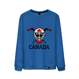 Мужской свитшот хлопок с принтом Canada (Канадский хоккей) в Тюмени, 100% хлопок |  | canada | канадский | клюшка | спорт | хоккей | шайба