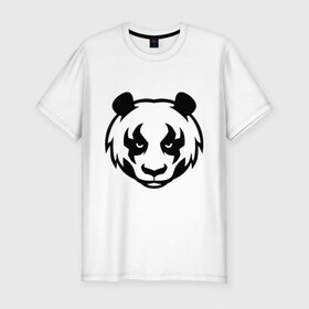 Мужская футболка премиум с принтом Харизматичная панда в Тюмени, 92% хлопок, 8% лайкра | приталенный силуэт, круглый вырез ворота, длина до линии бедра, короткий рукав | 