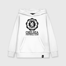 Детская толстовка хлопок с принтом Chelsea FC в Тюмени, 100% хлопок | Круглый горловой вырез, эластичные манжеты, пояс, капюшен | 1905 | chelsea | chelsea logo | fc | footbal club | лого | логотип | спорт | футбол | футбольный клуб | челси