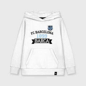 Детская толстовка хлопок с принтом Barca в Тюмени, 100% хлопок | Круглый горловой вырез, эластичные манжеты, пояс, капюшен | barcelona | fc | fc barcelona | footbal club | барселона | лого | логотип | спорт | футбол | футбольный клуб