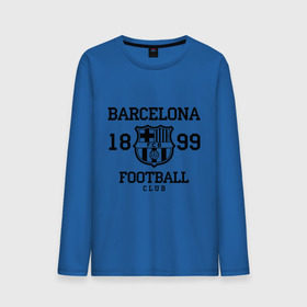 Мужской лонгслив хлопок с принтом Barcelona 1899 в Тюмени, 100% хлопок |  | barcelona | fc | fc barcelona | footbal club | барселона | лого | логотип | спорт | футбол | футбольный клуб