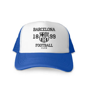 Кепка тракер с сеткой с принтом Barcelona 1899 в Тюмени, трикотажное полотно; задняя часть — сетка | длинный козырек, универсальный размер, пластиковая застежка | Тематика изображения на принте: barcelona | fc | fc barcelona | footbal club | барселона | лого | логотип | спорт | футбол | футбольный клуб