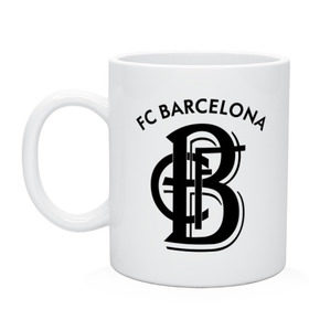 Кружка с принтом FC Barcelona в Тюмени, керамика | объем — 330 мл, диаметр — 80 мм. Принт наносится на бока кружки, можно сделать два разных изображения | barcelona | fc | fc barcelona | footbal club | барселона | лого | логотип | спорт | футбол | футбольный клуб