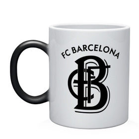 Кружка хамелеон с принтом FC Barcelona в Тюмени, керамика | меняет цвет при нагревании, емкость 330 мл | Тематика изображения на принте: barcelona | fc | fc barcelona | footbal club | барселона | лого | логотип | спорт | футбол | футбольный клуб