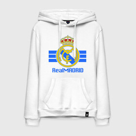 Мужская толстовка хлопок с принтом Real Madrid в Тюмени, френч-терри, мягкий теплый начес внутри (100% хлопок) | карман-кенгуру, эластичные манжеты и нижняя кромка, капюшон с подкладом и шнурком | Тематика изображения на принте: 1902 | fc | footbal club | real madrid | лого | логотип | реал мадрид | спорт | футбол | футбольный клуб