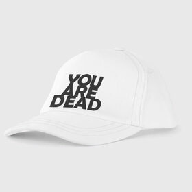 Детская бейсболка с принтом You are dead в Тюмени, 100% хлопок | классический козырек, металлическая застежка-регулятор размера | Тематика изображения на принте: dayz | rust | you are dead | вы мертвы | дейзи | раст