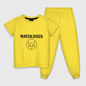 Детская пижама хлопок с принтом Watch Dogs в Тюмени, 100% хлопок |  брюки и футболка прямого кроя, без карманов, на брюках мягкая резинка на поясе и по низу штанин
 | watch dogs