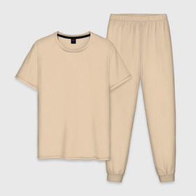 Мужская пижама хлопок с принтом Дороги созданы для эндуро в Тюмени, 100% хлопок | брюки и футболка прямого кроя, без карманов, на брюках мягкая резинка на поясе и по низу штанин
 | русь