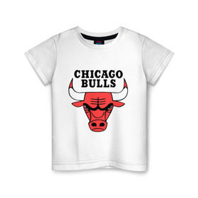 Детская футболка хлопок с принтом Chicago Bulls в Тюмени, 100% хлопок | круглый вырез горловины, полуприлегающий силуэт, длина до линии бедер | chicago bulls | newtop | swag | swag style | toplanding | одежда сваг | сваг | сваг стиль | свег | свог | свэг | чикаго булз