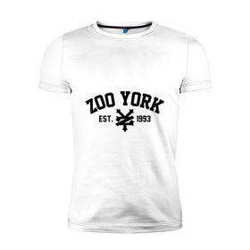 Мужская футболка премиум с принтом Zoo York в Тюмени, 92% хлопок, 8% лайкра | приталенный силуэт, круглый вырез ворота, длина до линии бедра, короткий рукав | 300 | york | zoo | антибренд | зоо | йорк