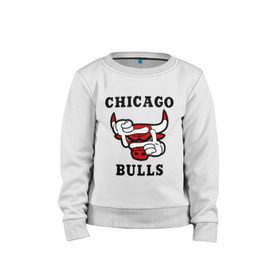 Детский свитшот хлопок с принтом Chicago Bulls Swag в Тюмени, 100% хлопок | круглый вырез горловины, эластичные манжеты, пояс и воротник | bulls | chicago | new | swag | буллс | чикаго