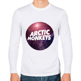 Мужской лонгслив хлопок с принтом Arctic monkeys space logo в Тюмени, 100% хлопок |  | Тематика изображения на принте: arctic monkeys