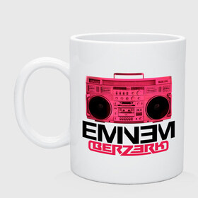 Кружка с принтом Eminem Berzerk в Тюмени, керамика | объем — 330 мл, диаметр — 80 мм. Принт наносится на бока кружки, можно сделать два разных изображения | 