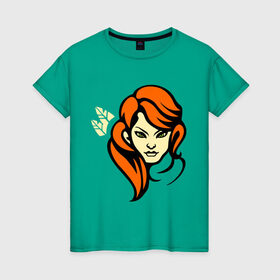 Женская футболка хлопок с принтом Windrunner Dota 2 в Тюмени, 100% хлопок | прямой крой, круглый вырез горловины, длина до линии бедер, слегка спущенное плечо | dota | windrunner | виндраннер | дота