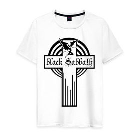 Мужская футболка хлопок с принтом Black Sabbath в Тюмени, 100% хлопок | прямой крой, круглый вырез горловины, длина до линии бедер, слегка спущенное плечо. | black sabbath