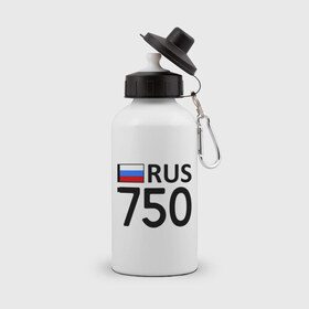 Бутылка спортивная с принтом Московская область (750) в Тюмени, металл | емкость — 500 мл, в комплекте две пластиковые крышки и карабин для крепления | 