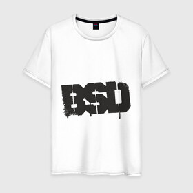Мужская футболка хлопок с принтом BSD в Тюмени, 100% хлопок | прямой крой, круглый вырез горловины, длина до линии бедер, слегка спущенное плечо. | bmx | bsd