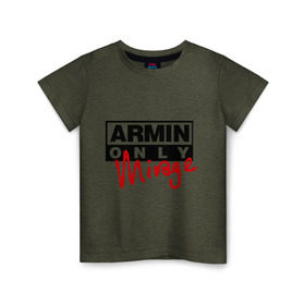 Детская футболка хлопок с принтом Armin only - mirage в Тюмени, 100% хлопок | круглый вырез горловины, полуприлегающий силуэт, длина до линии бедер | addicted | buuren | mirage | van | аrmin